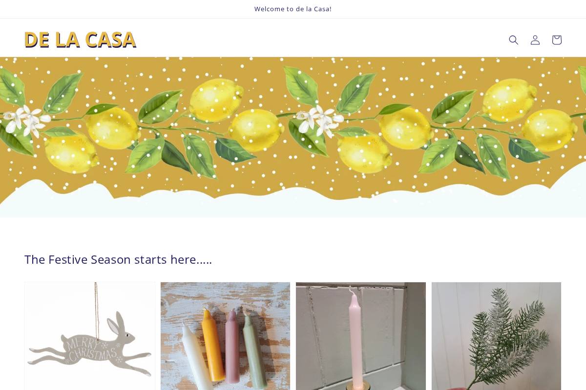 delacasa.co.uk homepage screenshot