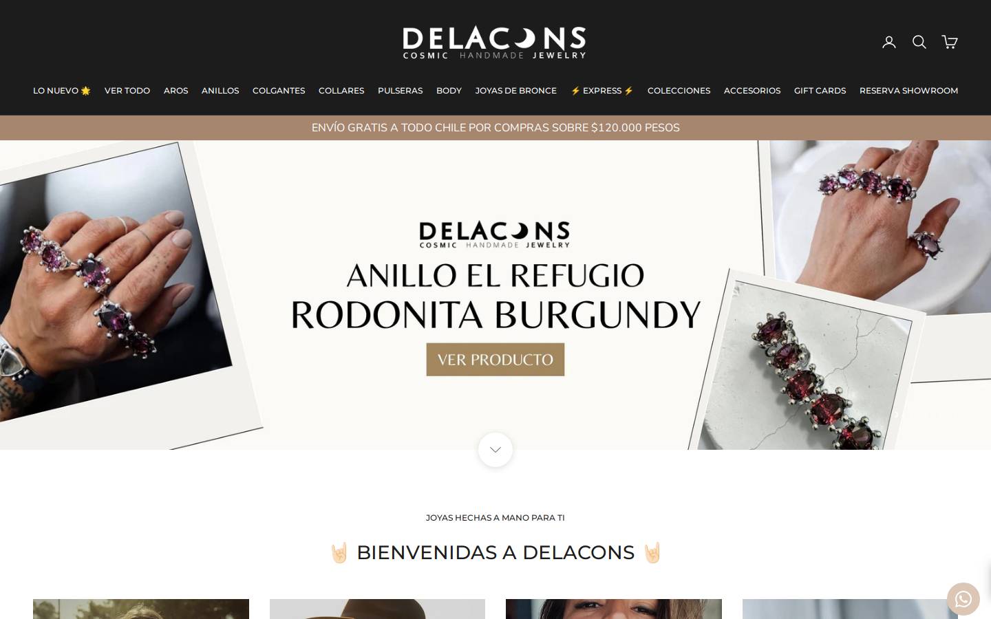 delacons.com homepage screenshot
