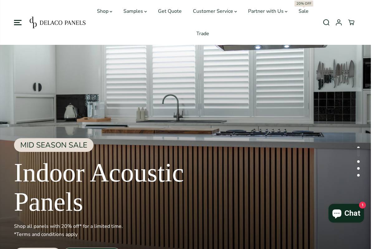 delacopanels.com.au homepage screenshot