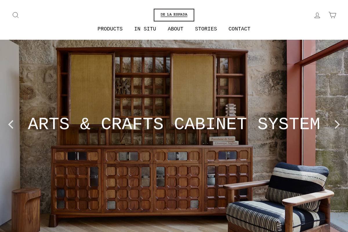 delaespada.com homepage screenshot