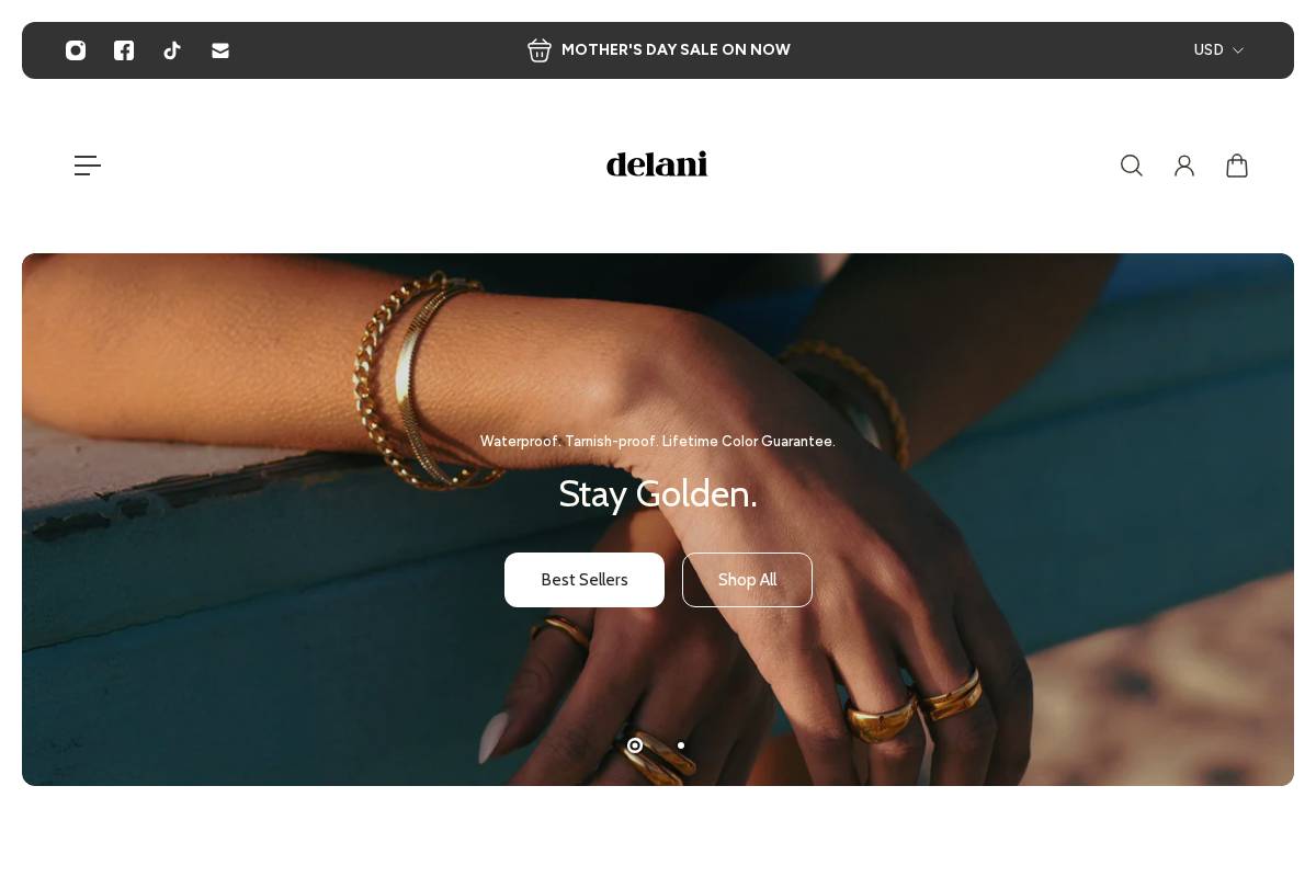 Delanijewelry homepage screenshot