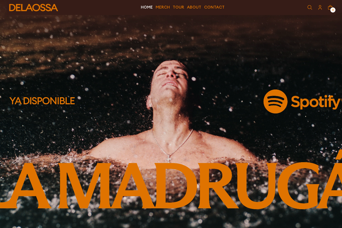 Delaossa Store homepage screenshot