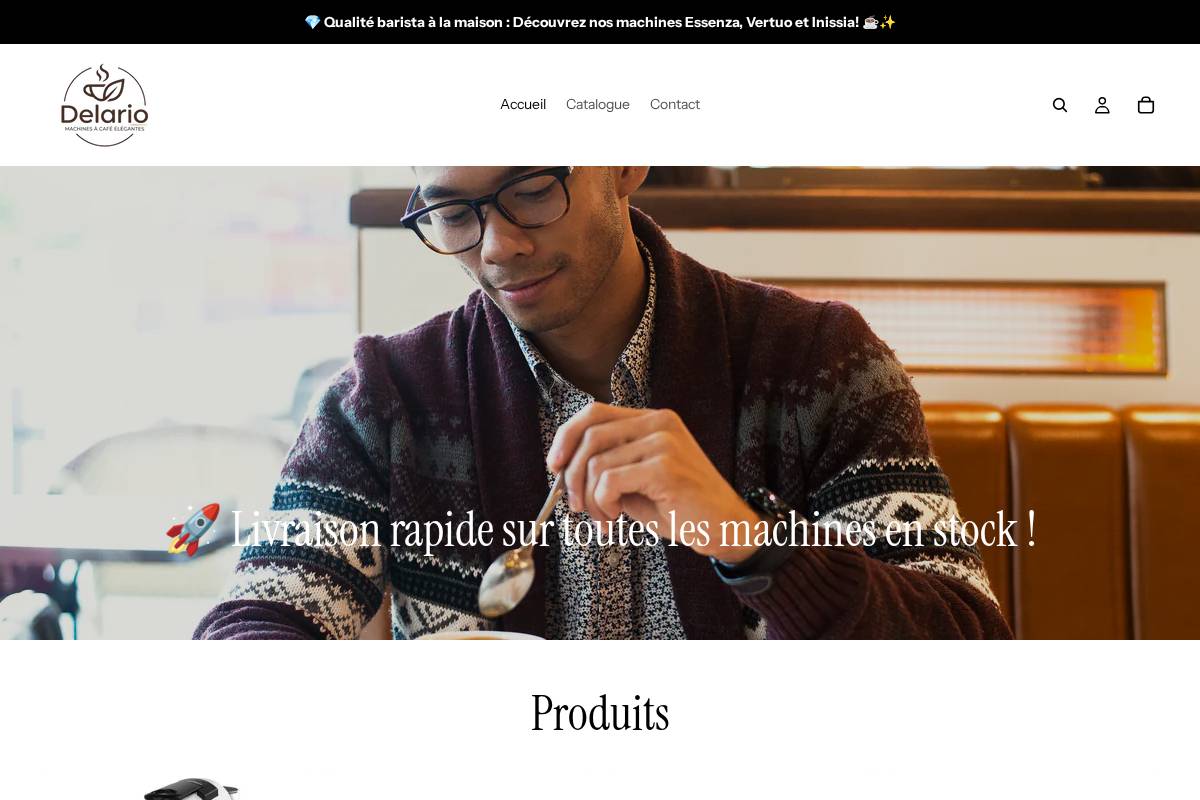 Delario homepage screenshot
