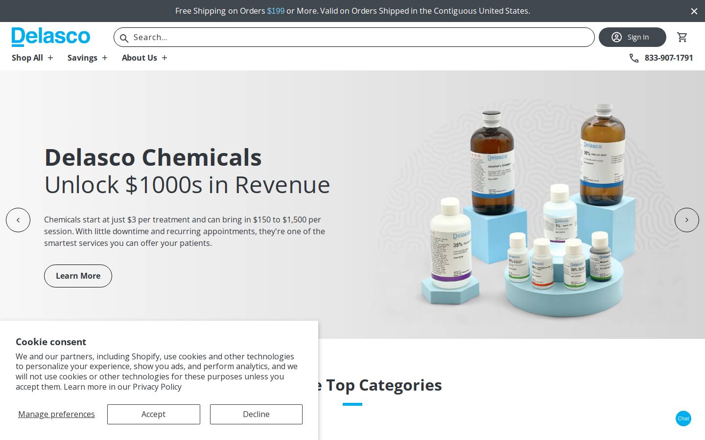 delasco.com homepage screenshot