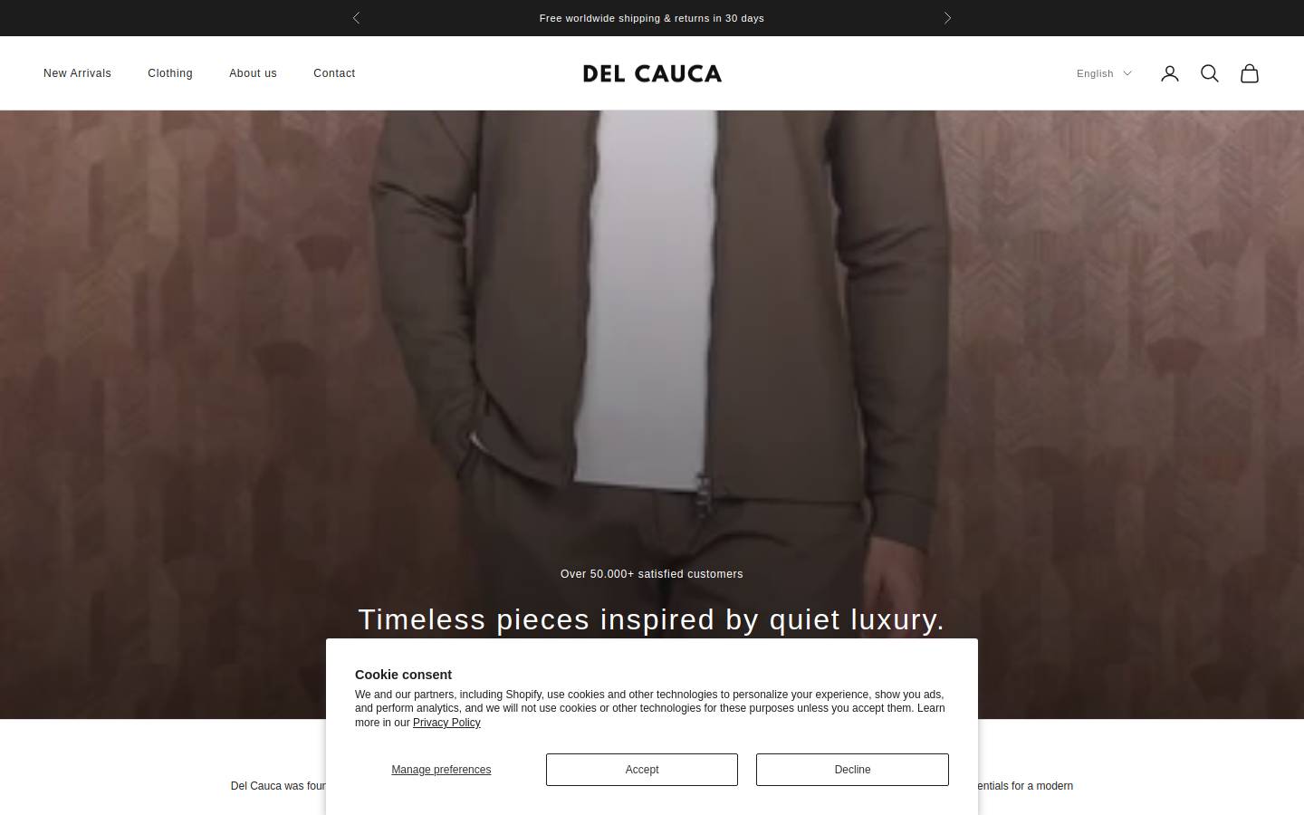 delcauca.com homepage screenshot