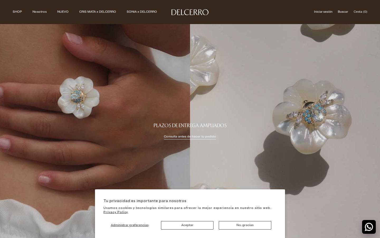 Delcerro1915 homepage screenshot