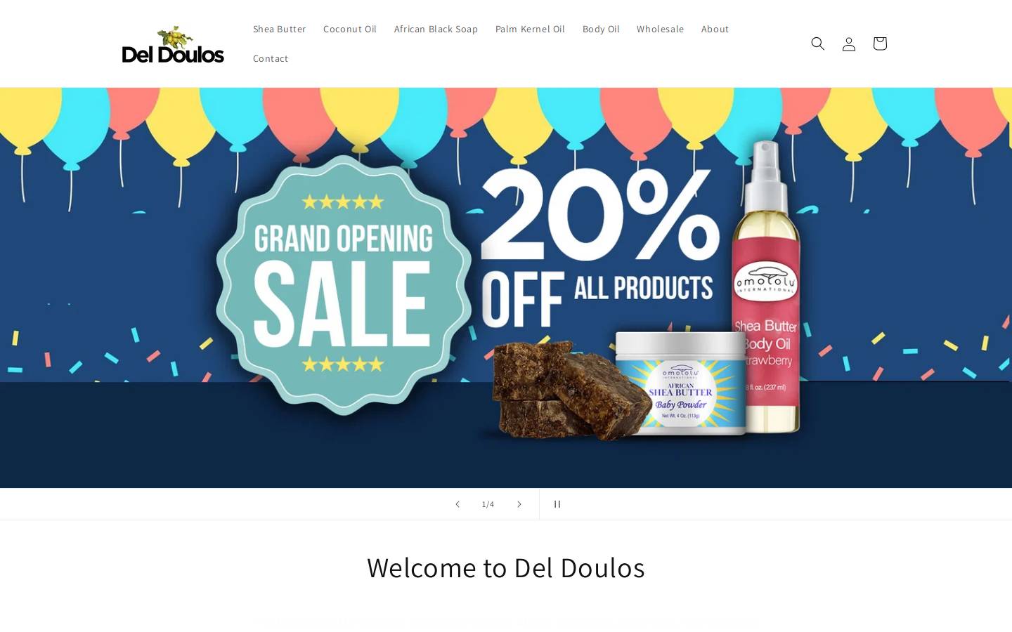 deldoulos.com homepage screenshot