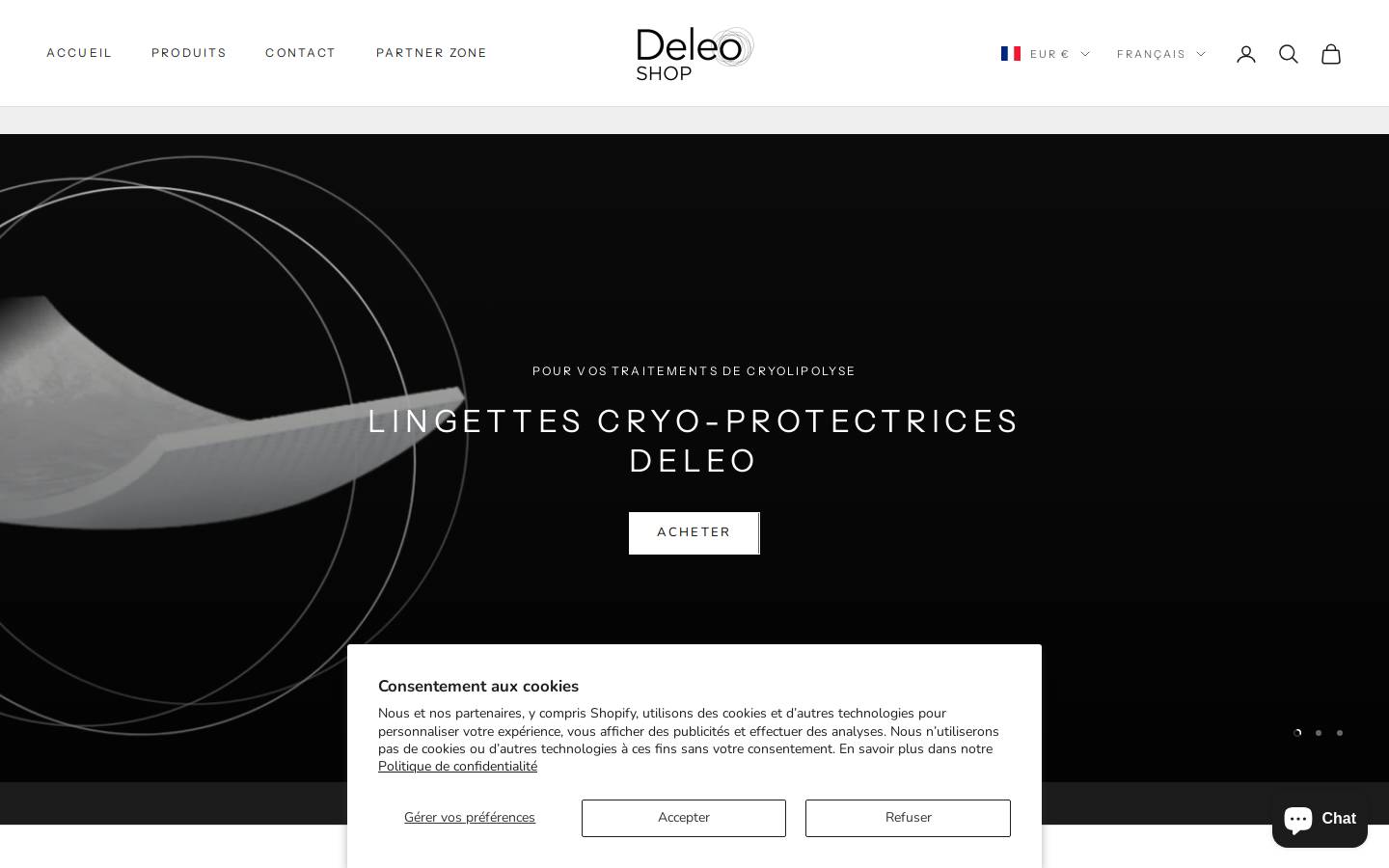 deleo-shop.com homepage screenshot