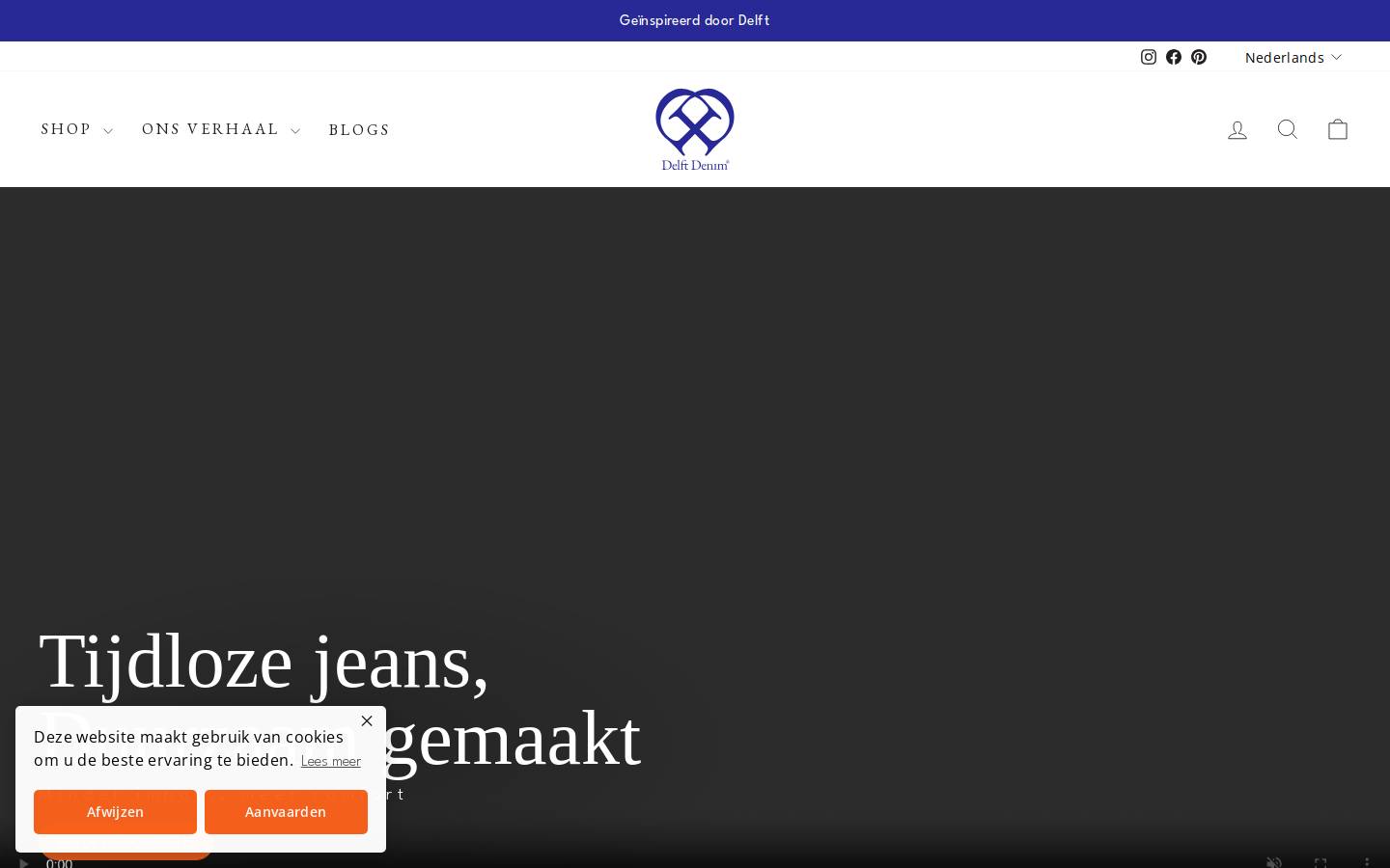 delftdenim.com homepage screenshot