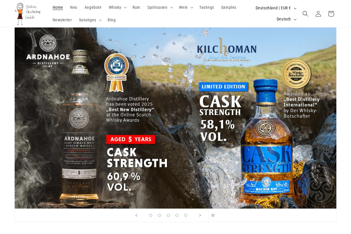 deliawhisky.de homepage screenshot