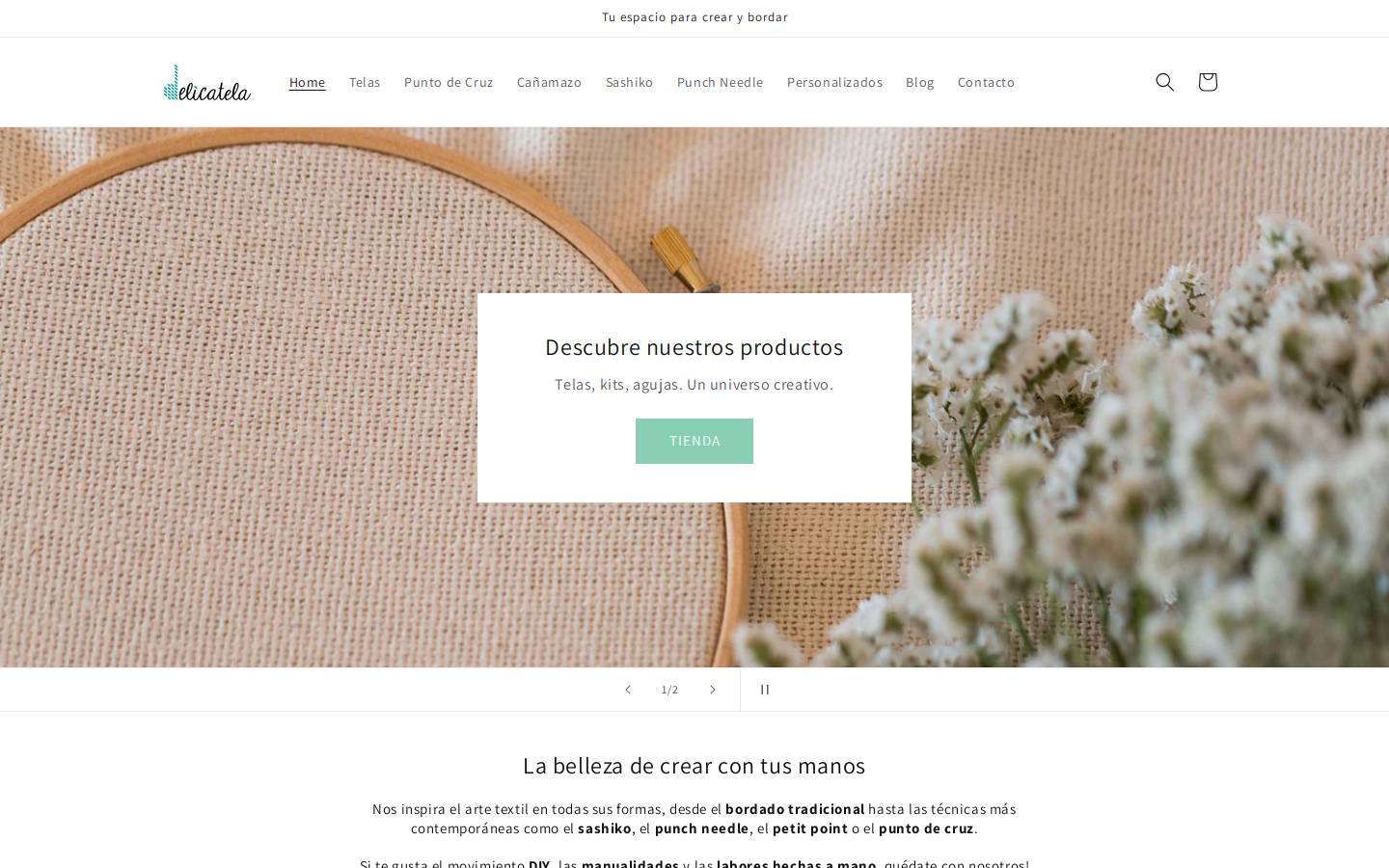 delicatela.com homepage screenshot