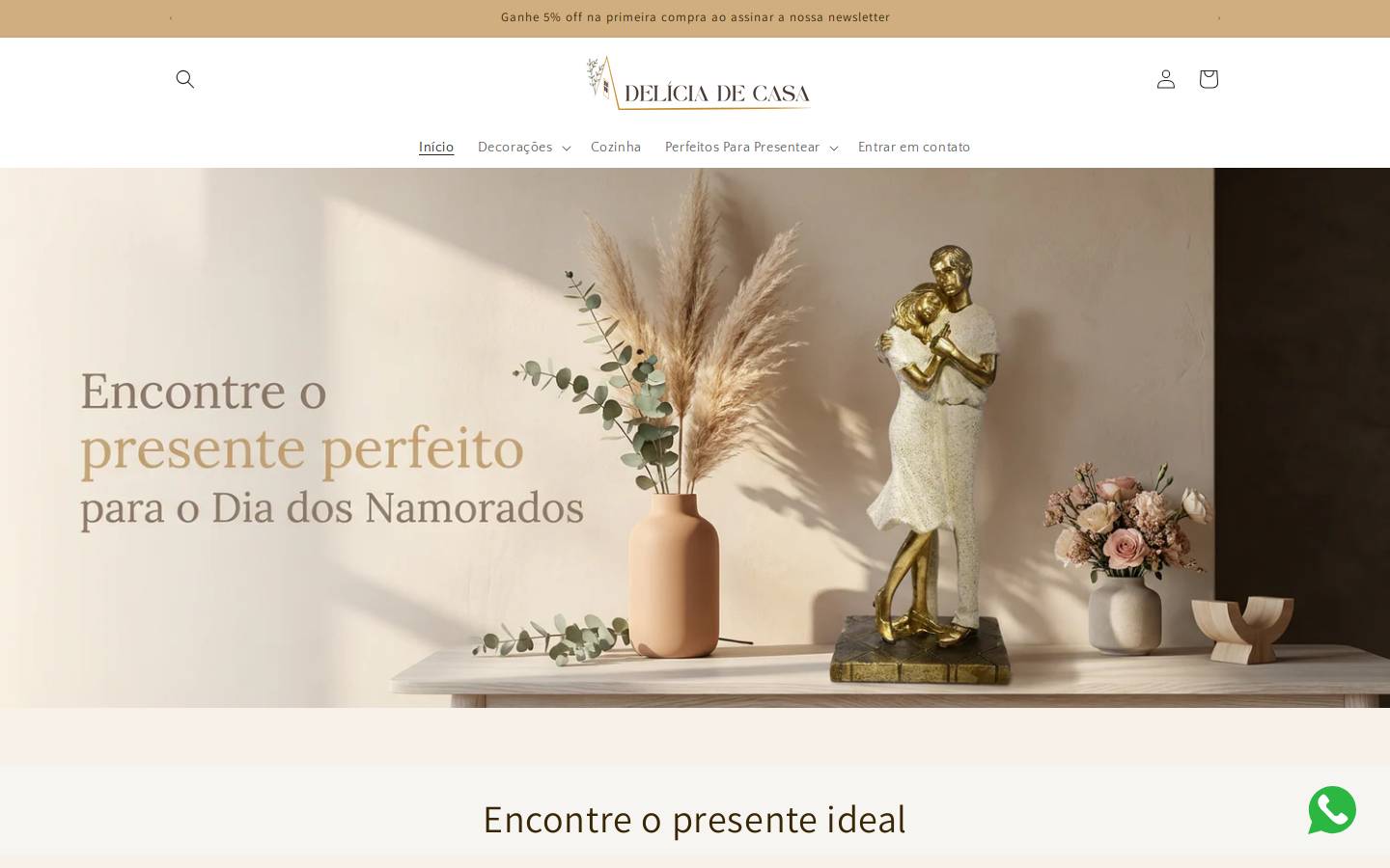 deliciadecasa.com.br homepage screenshot