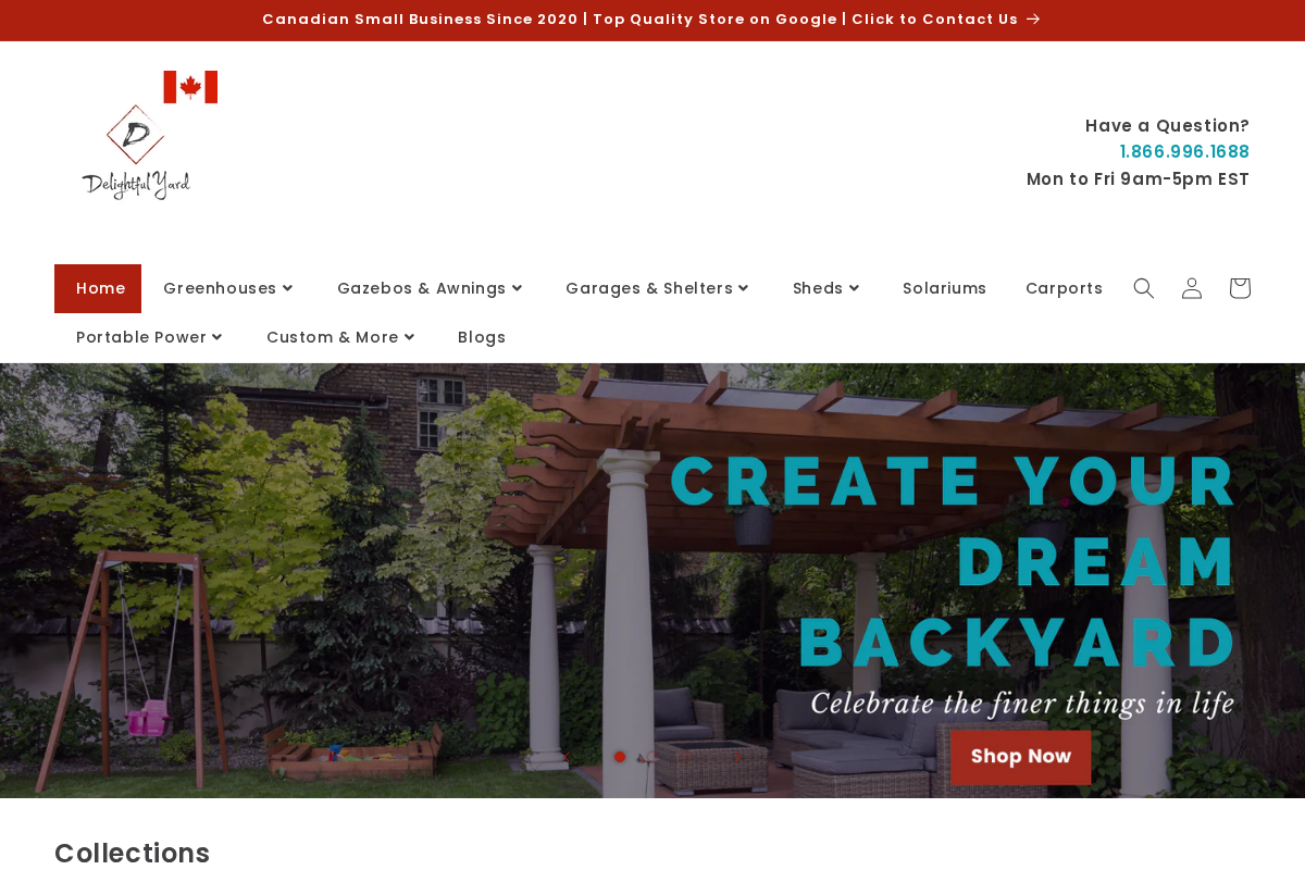 Delightful Yard homepage screenshot