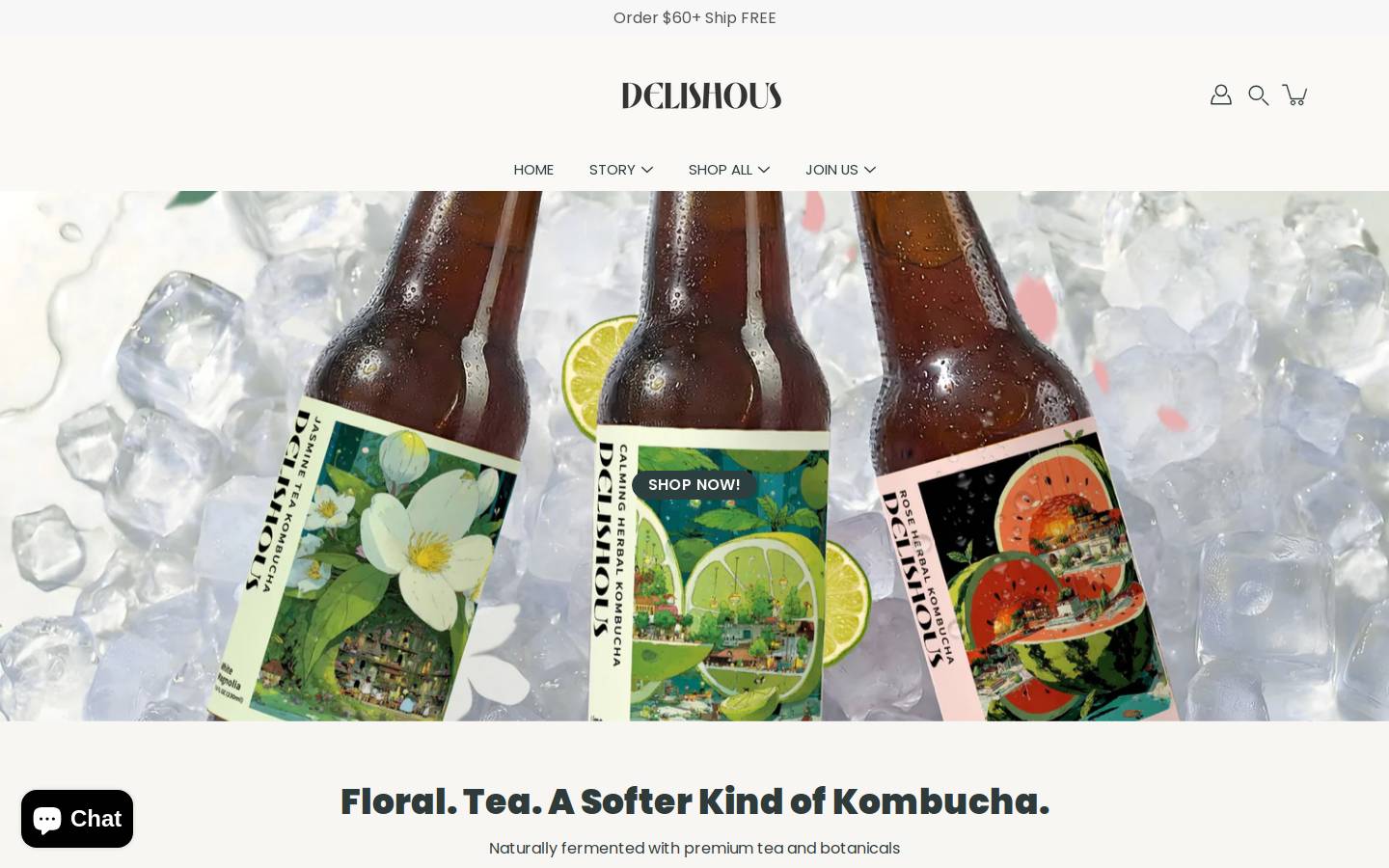 delishous.com homepage screenshot