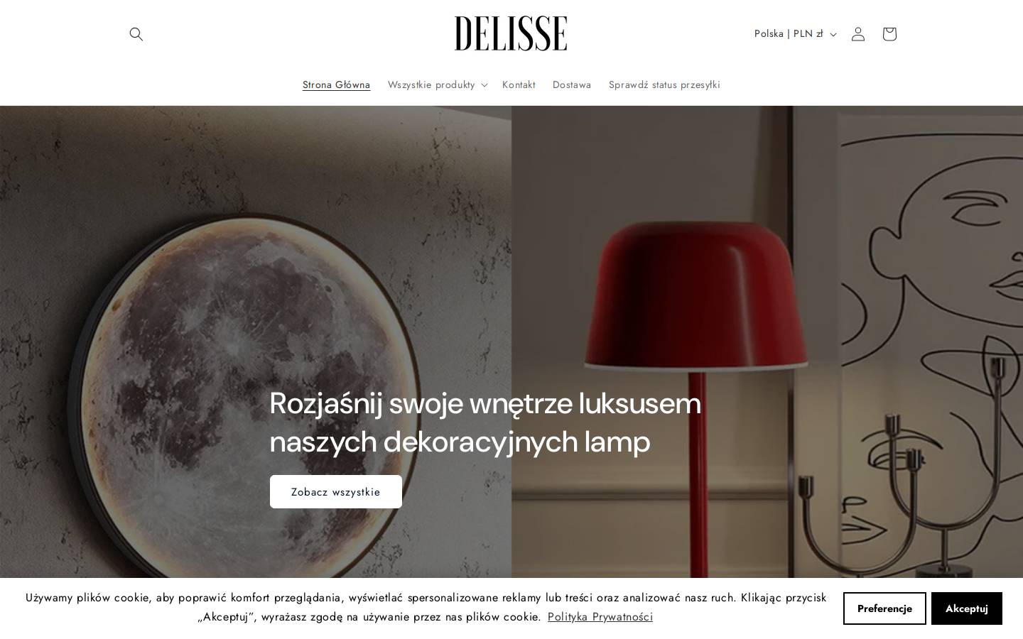 Delisse homepage screenshot