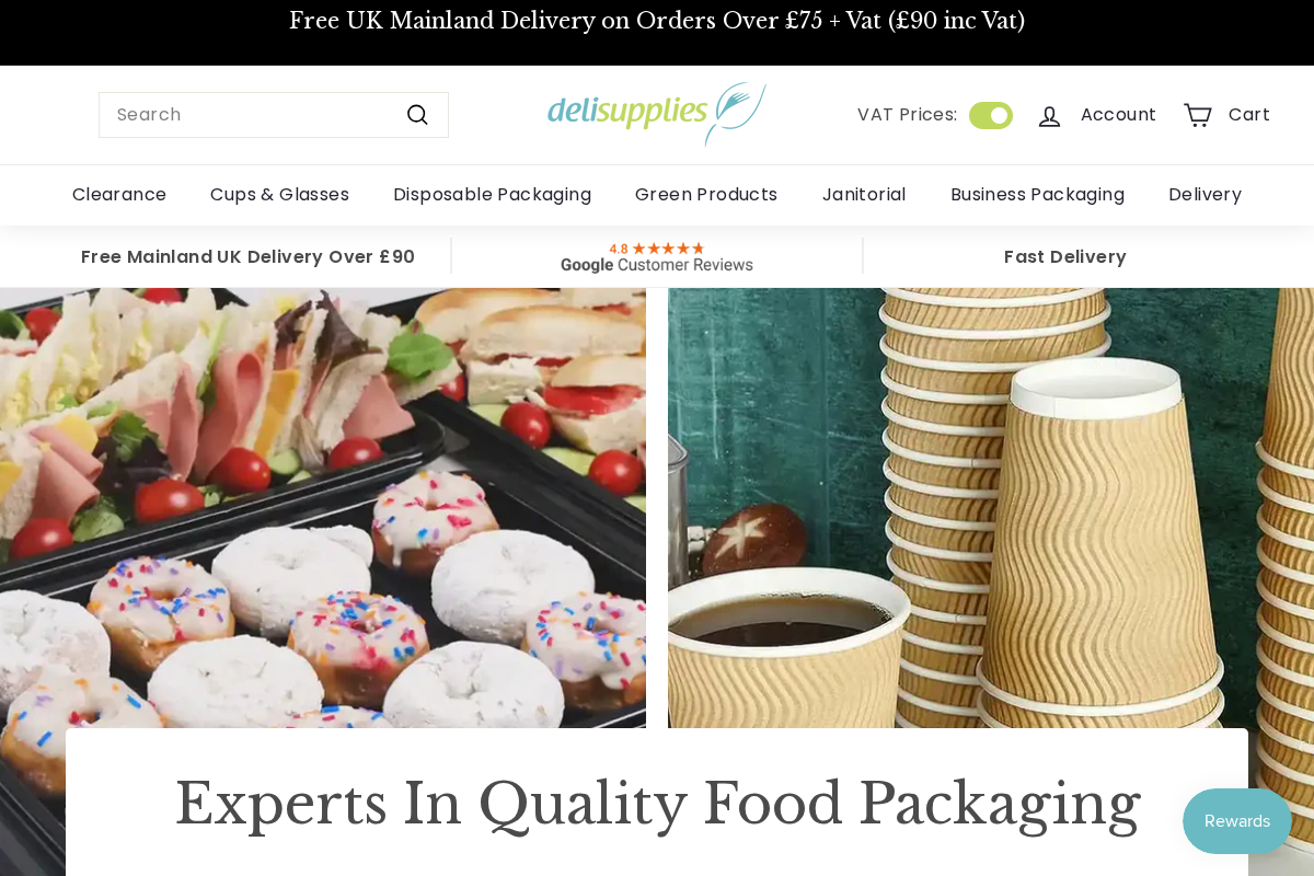 Delisupplies homepage screenshot