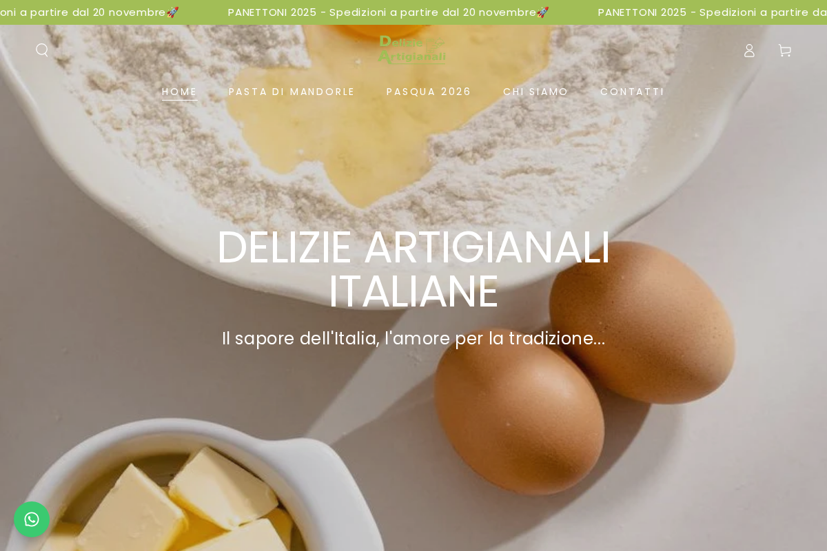 Delizieartigianali homepage screenshot