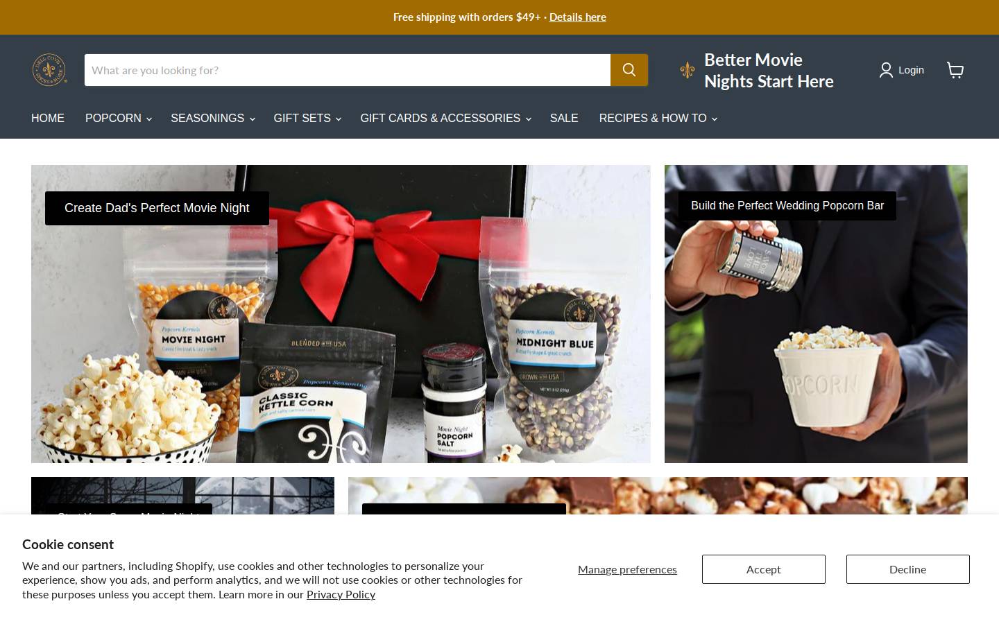 dellcovespices.com homepage screenshot
