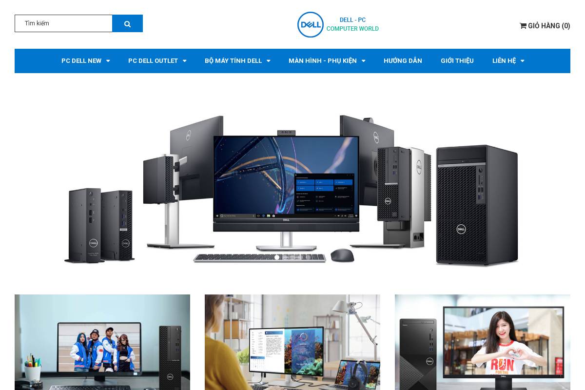 DELL COMPUTER (Dell Desktop/Máy tính để bàn Dell) homepage screenshot