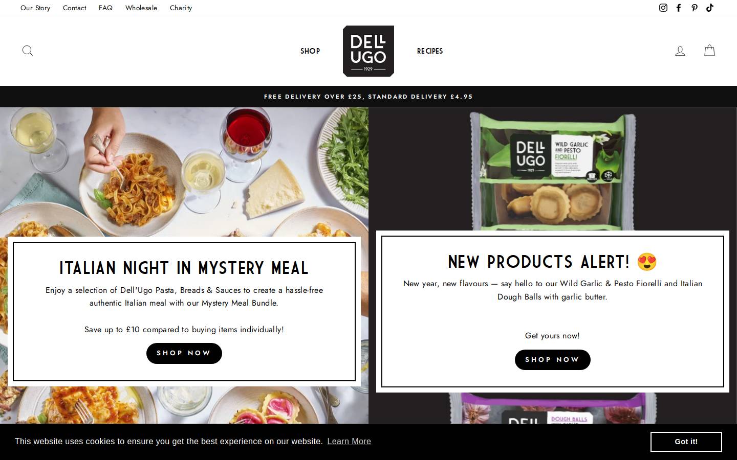 Dellugo homepage screenshot