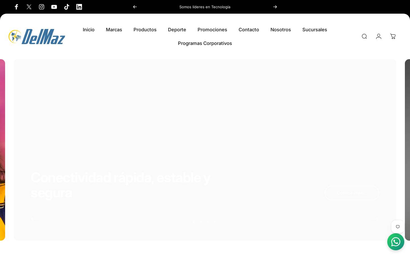 delmaz.mx homepage screenshot