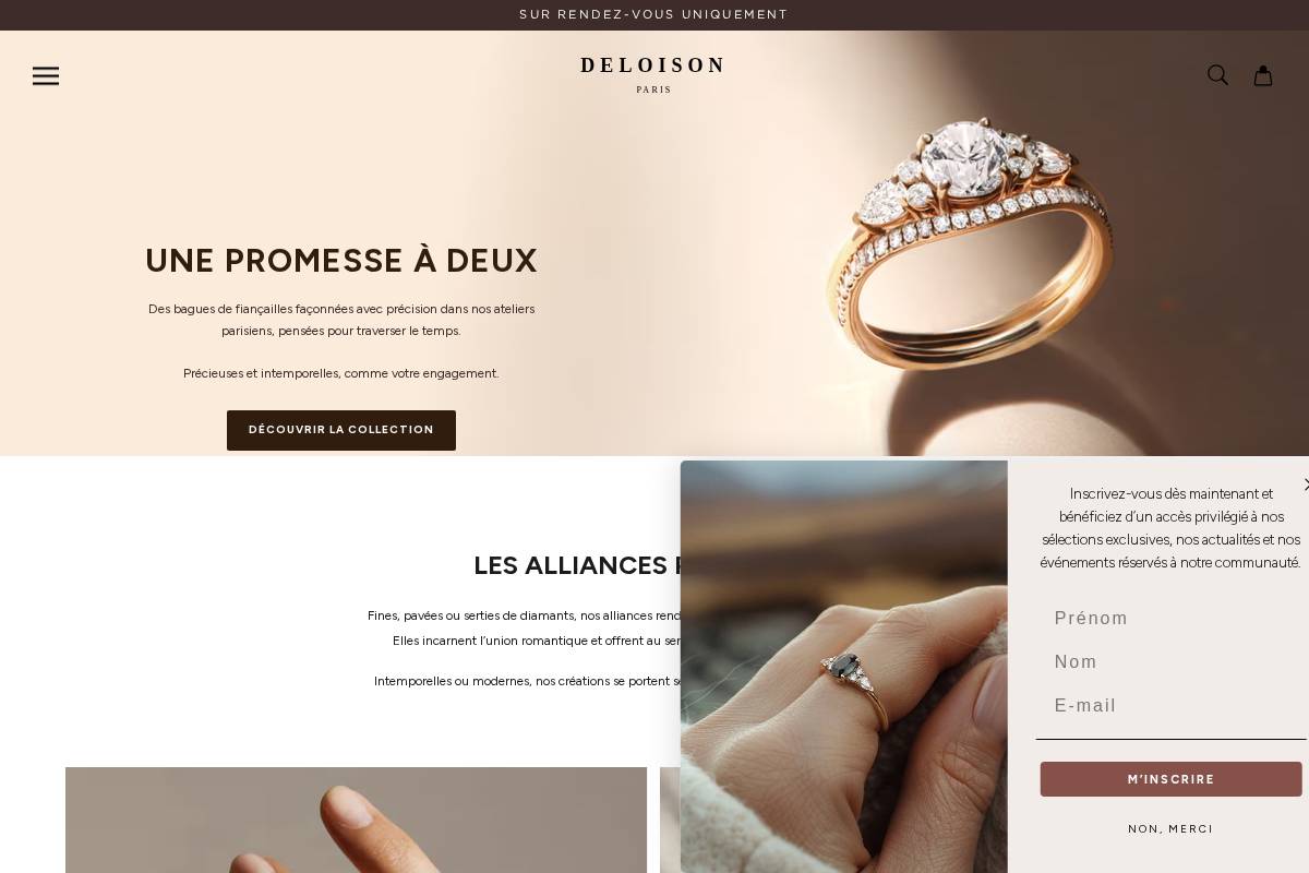 deloison-paris.com homepage screenshot