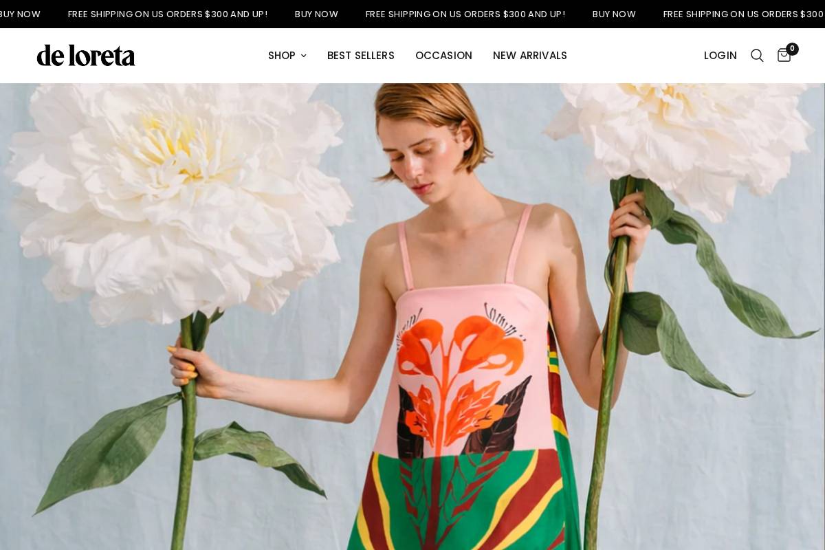 deloreta.com homepage screenshot