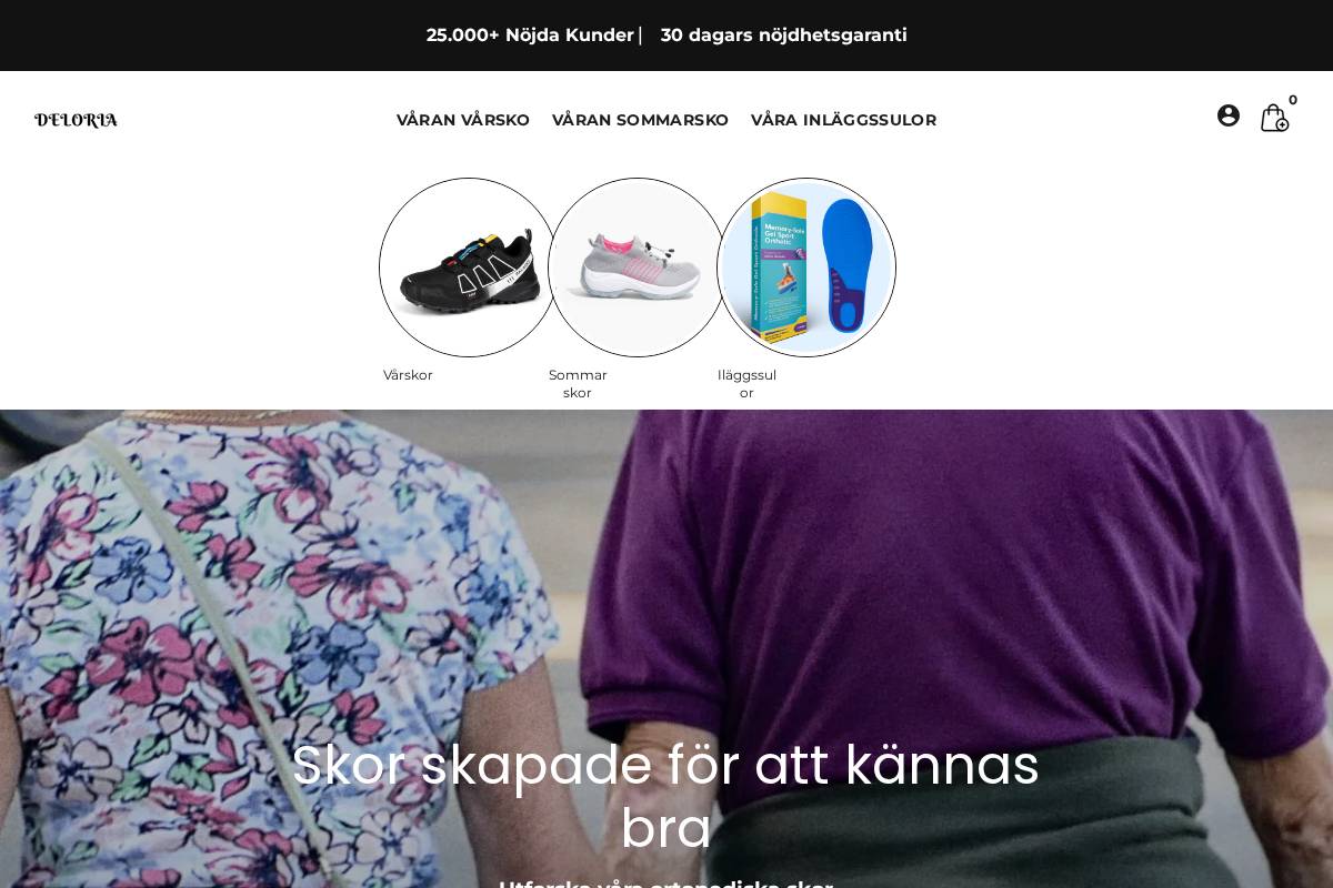 deloria.se homepage screenshot