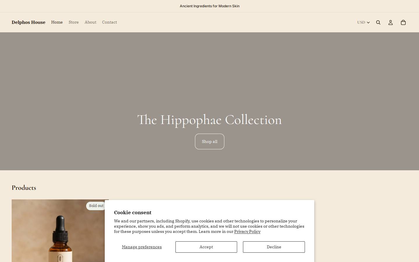delphos.house homepage screenshot