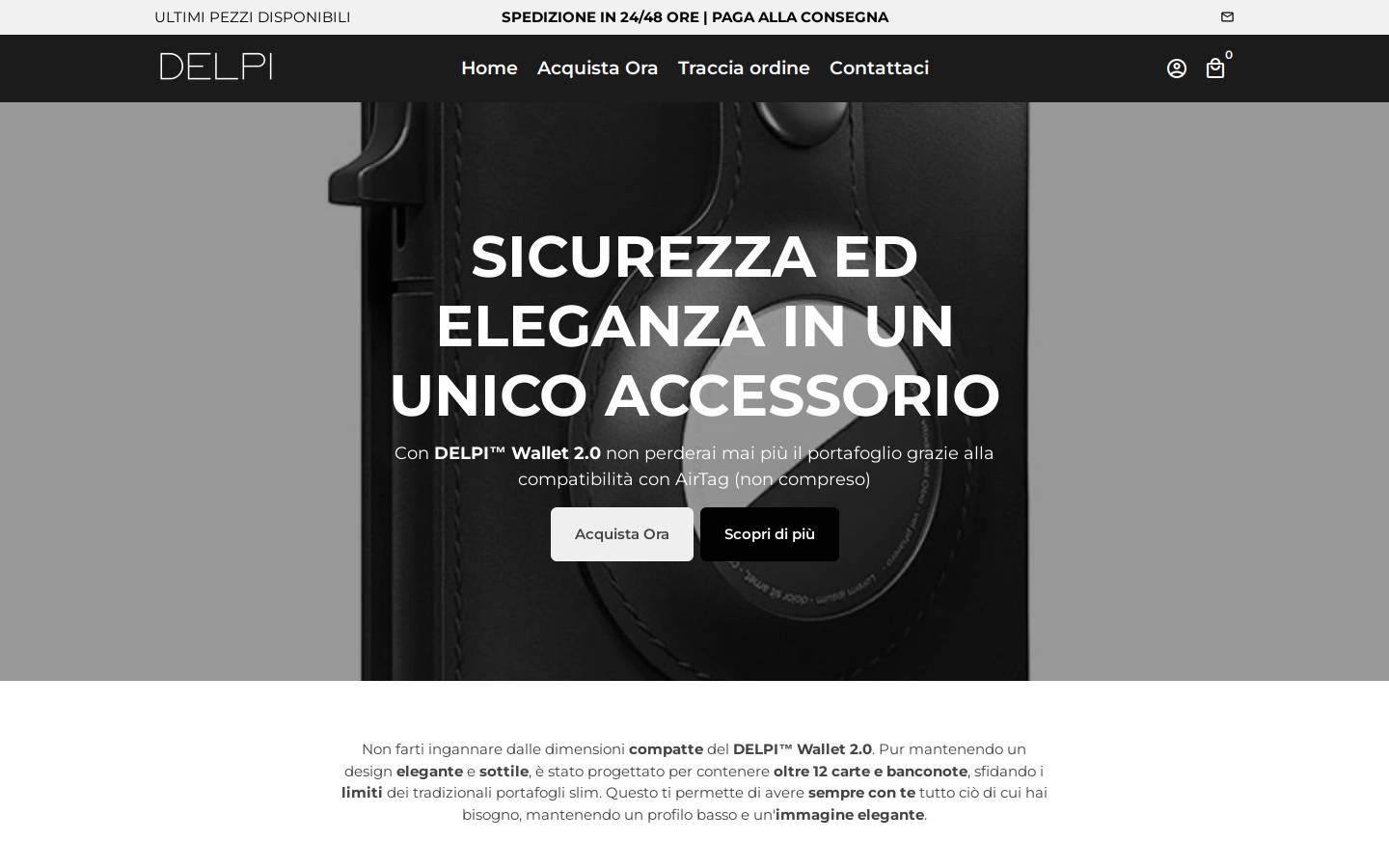 delpi.it homepage screenshot