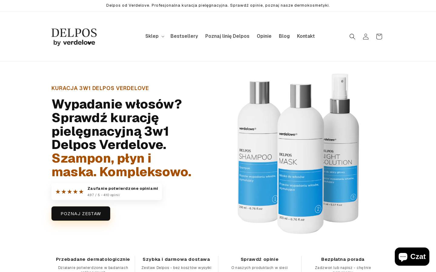 delpos.pl homepage screenshot