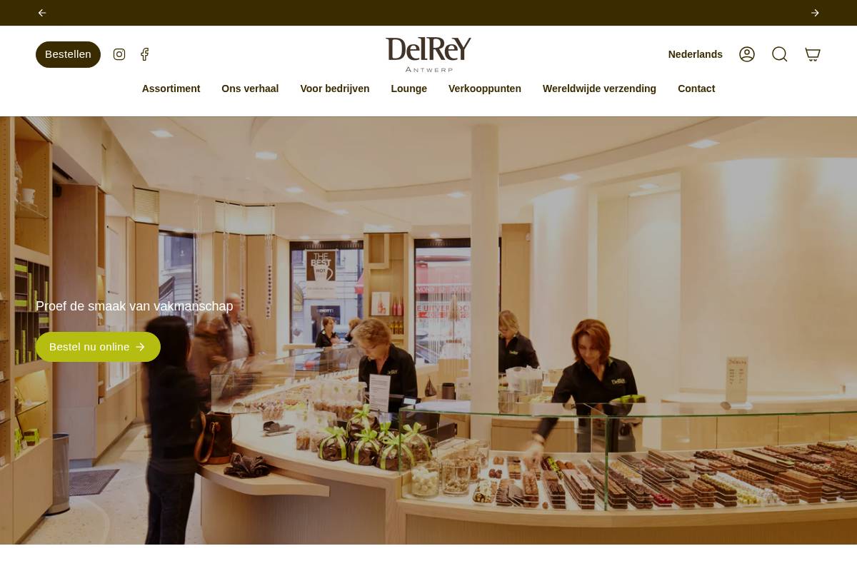 delrey.be homepage screenshot