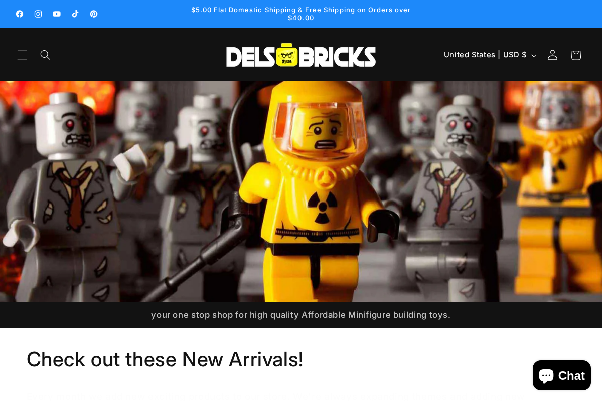 Delsbricks homepage screenshot