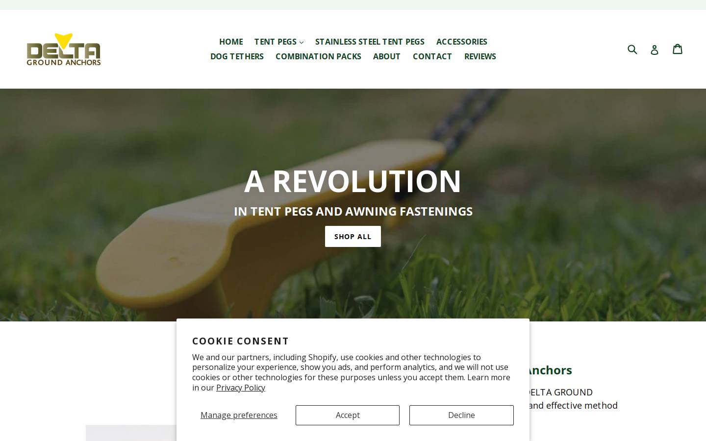 deltagroundanchors.co.uk homepage screenshot