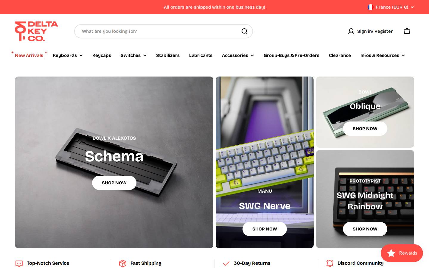 deltakeyco.com homepage screenshot