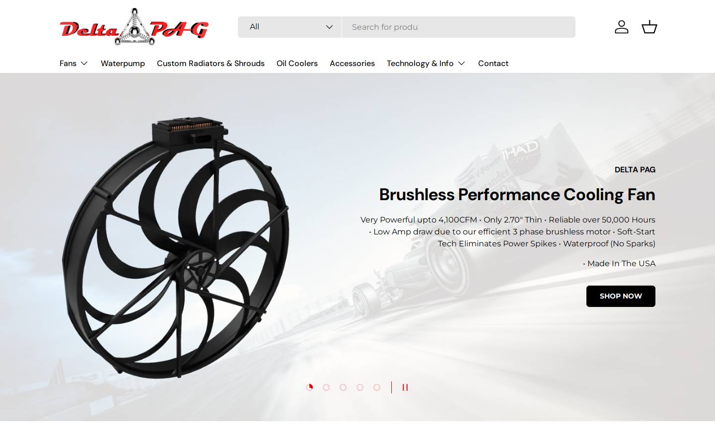 deltapag.com homepage screenshot