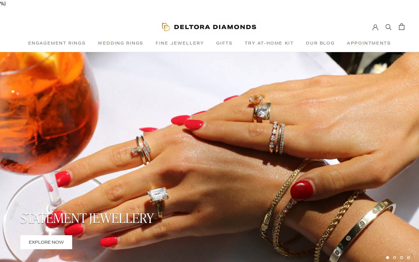 Deltora Diamonds Pty Ltd homepage screenshot