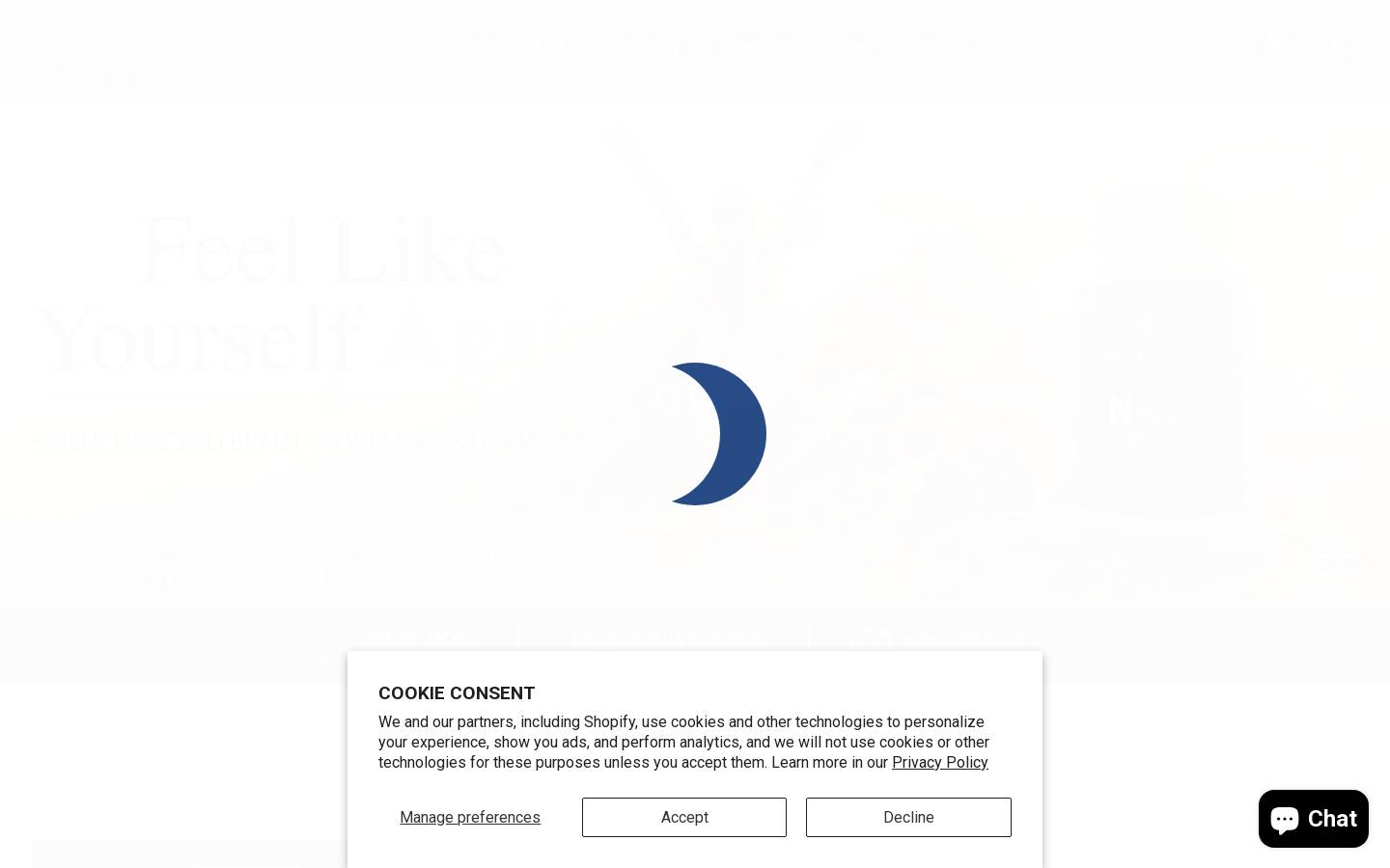 delunabeauty.com homepage screenshot