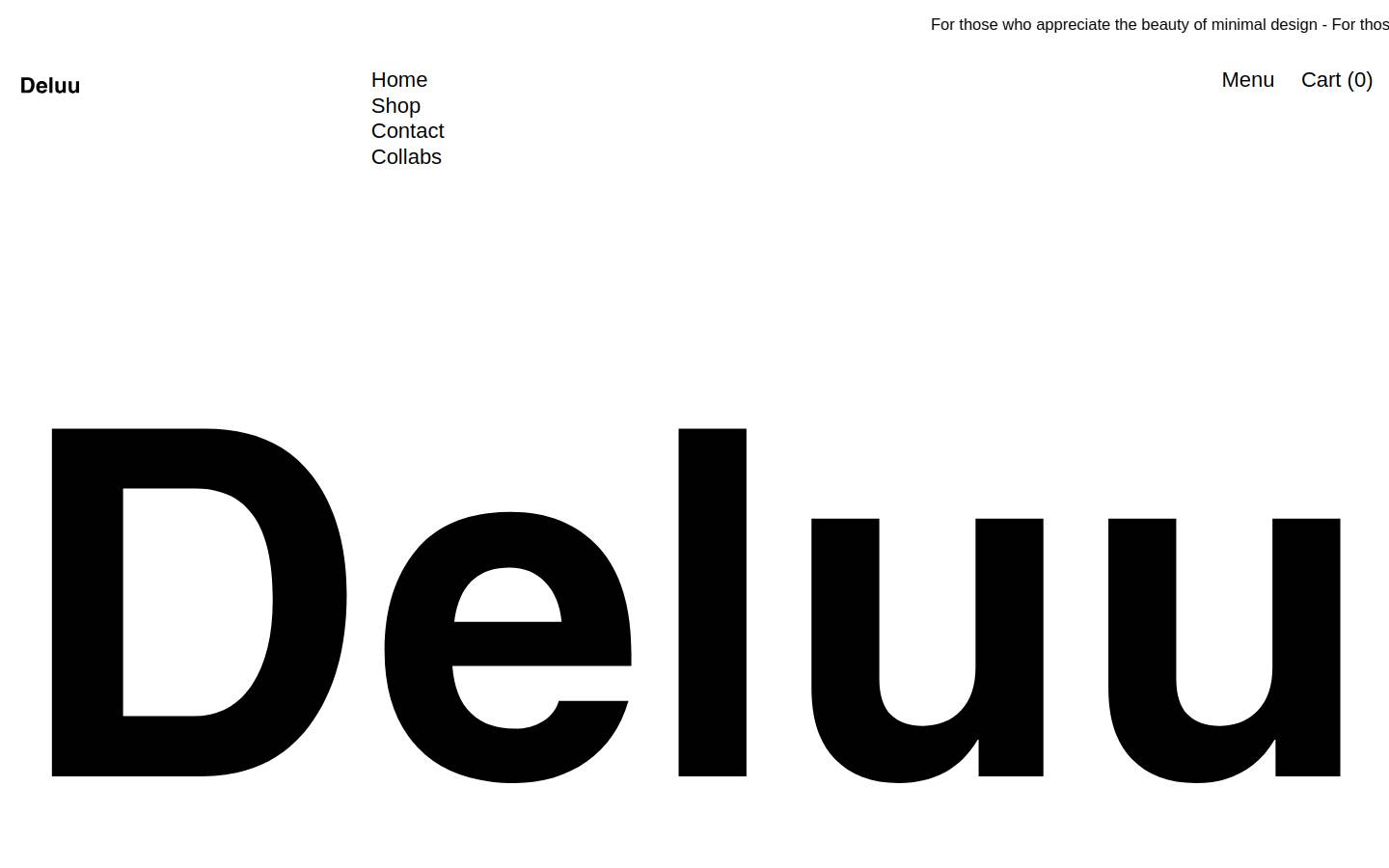 deluu.ca homepage screenshot