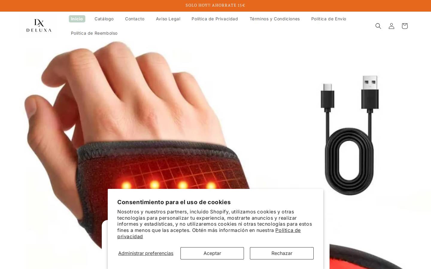 Deluxa homepage screenshot