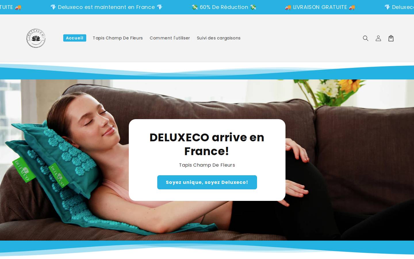 deluxecomat.com homepage screenshot