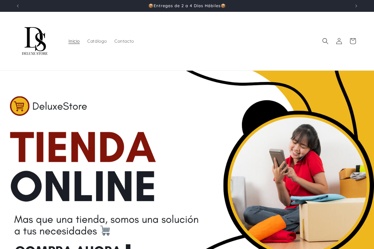 DeluxesStore homepage screenshot