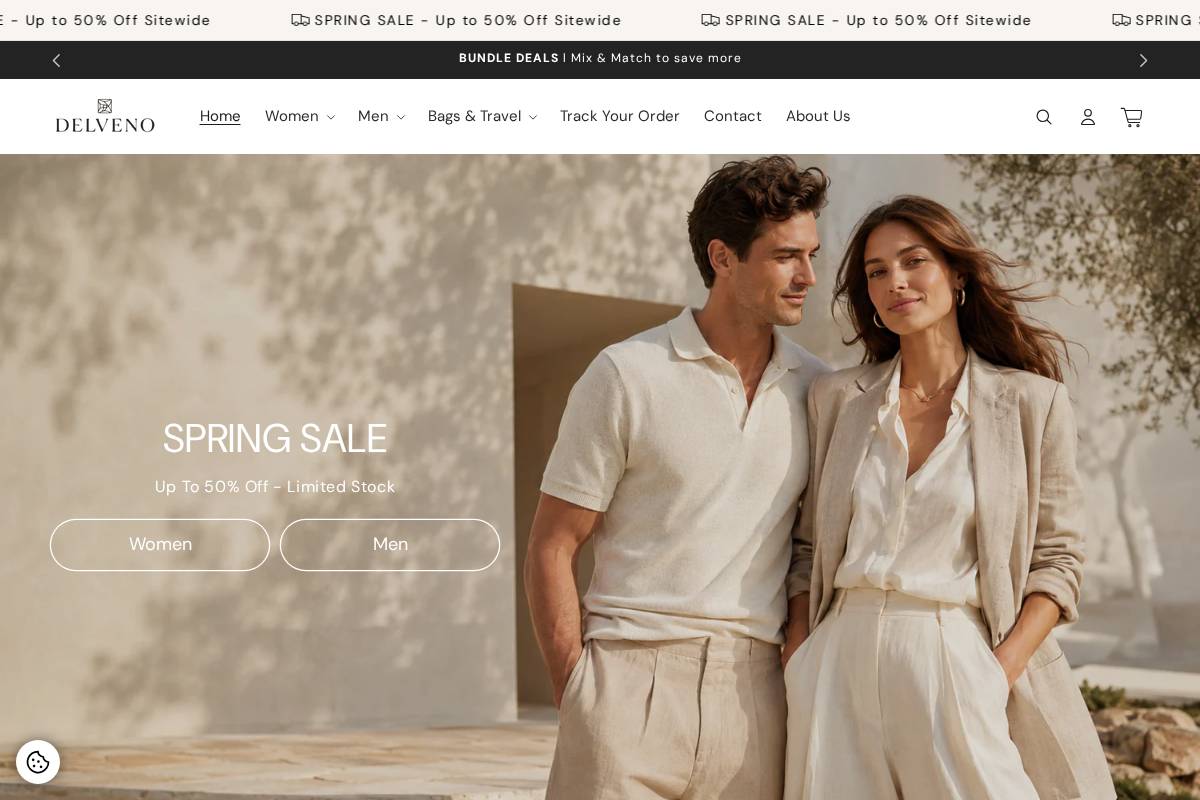 Delveno homepage screenshot