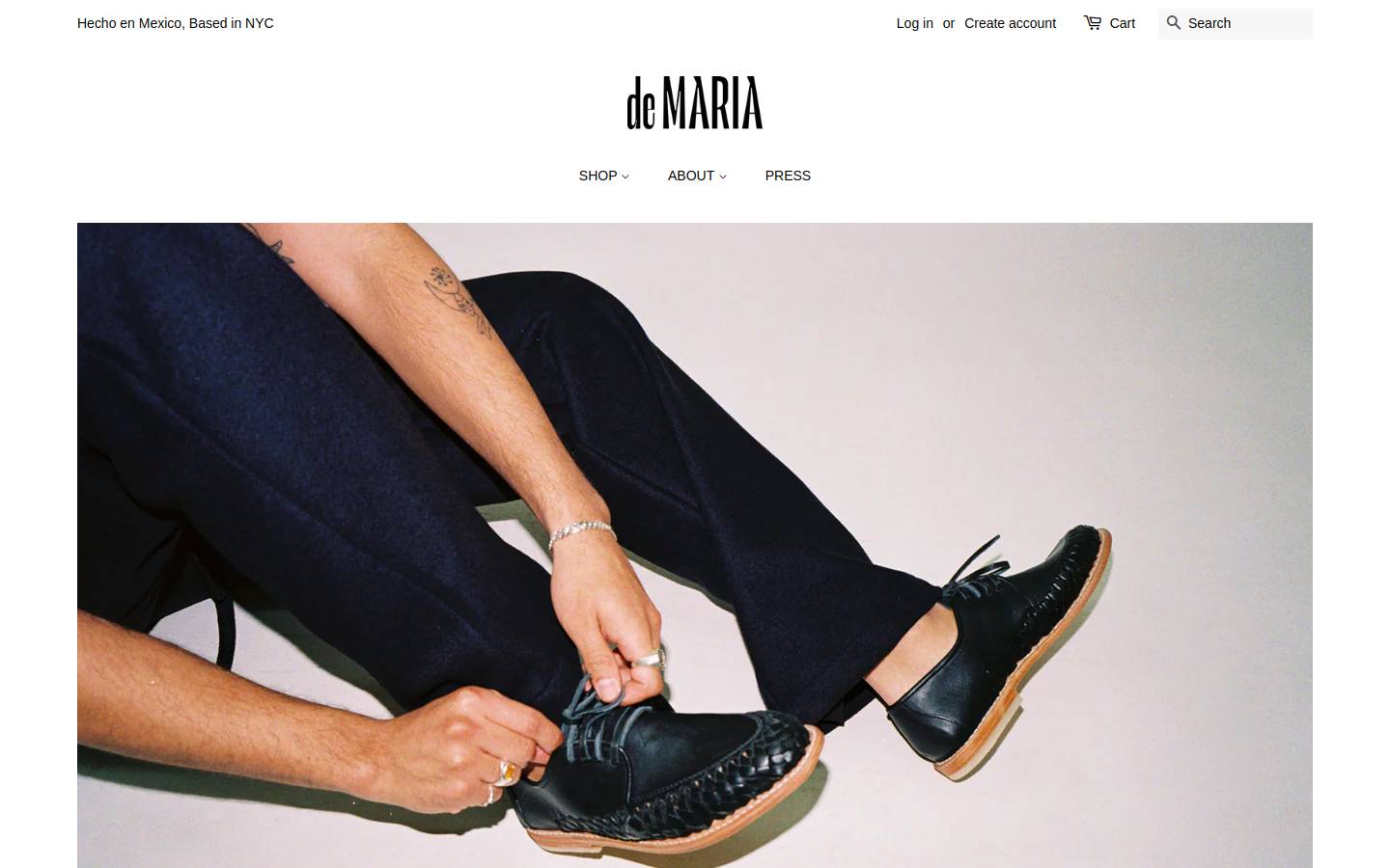 demaria-nyc.com homepage screenshot