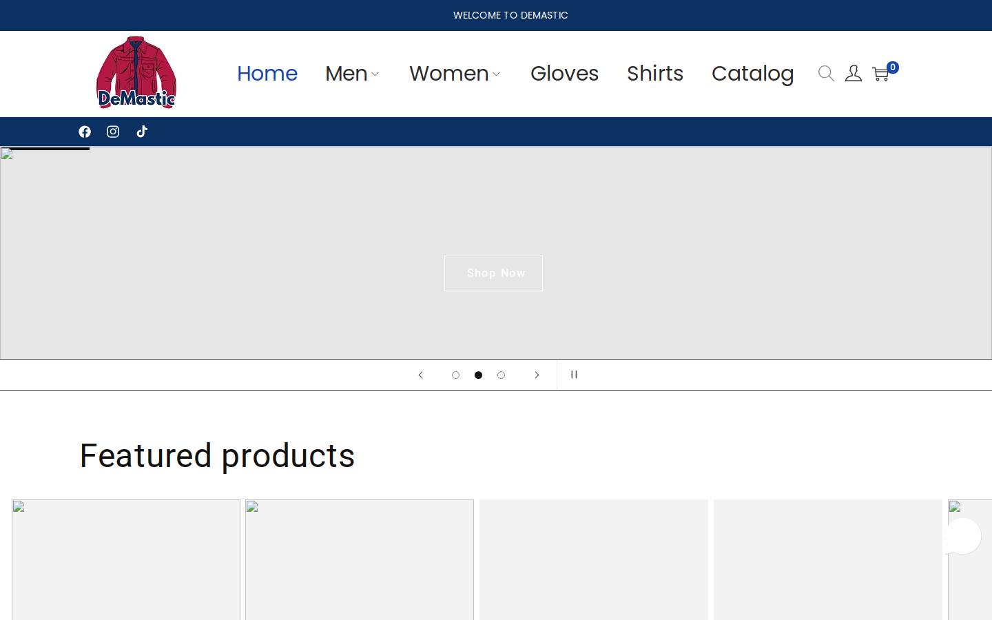 demastic.com homepage screenshot