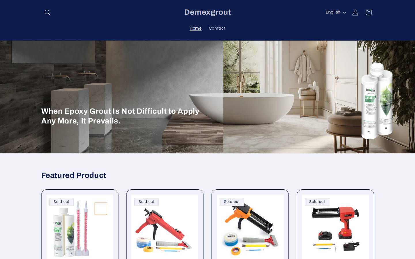 demexgrout.com homepage screenshot