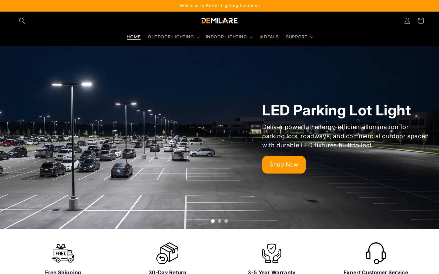 demilare.com homepage screenshot