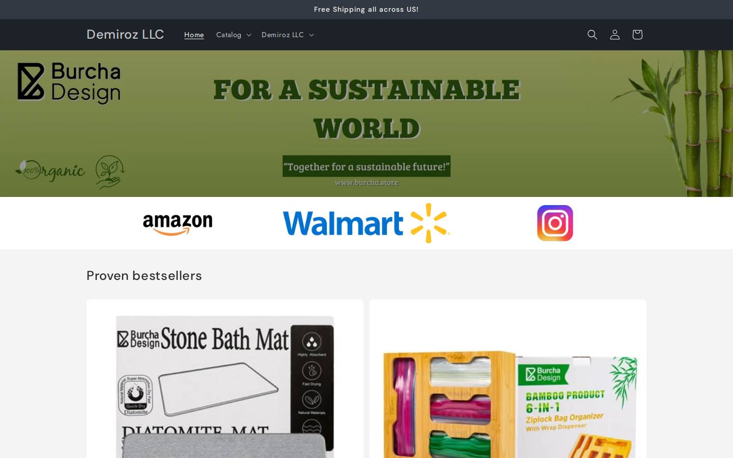 demiroz.us homepage screenshot