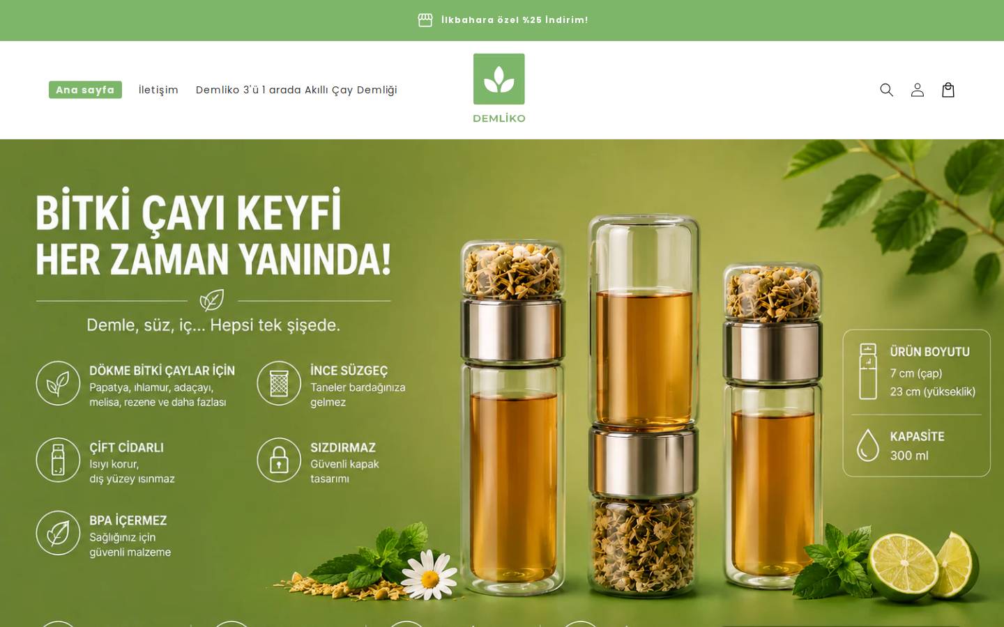 demliko.com homepage screenshot