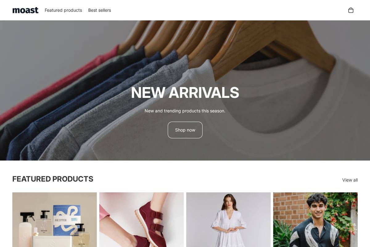 demo.moast.io homepage screenshot